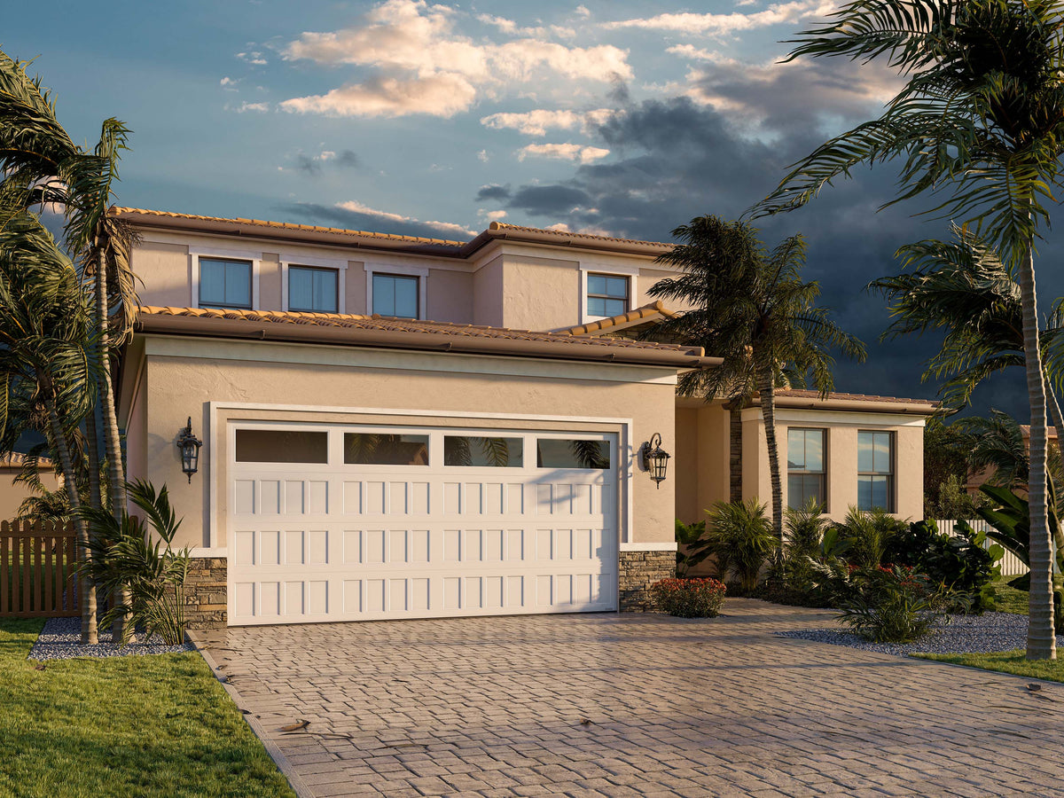 Complete traditional garage door and operating system
